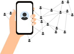 Phone in hand displaying a local search result